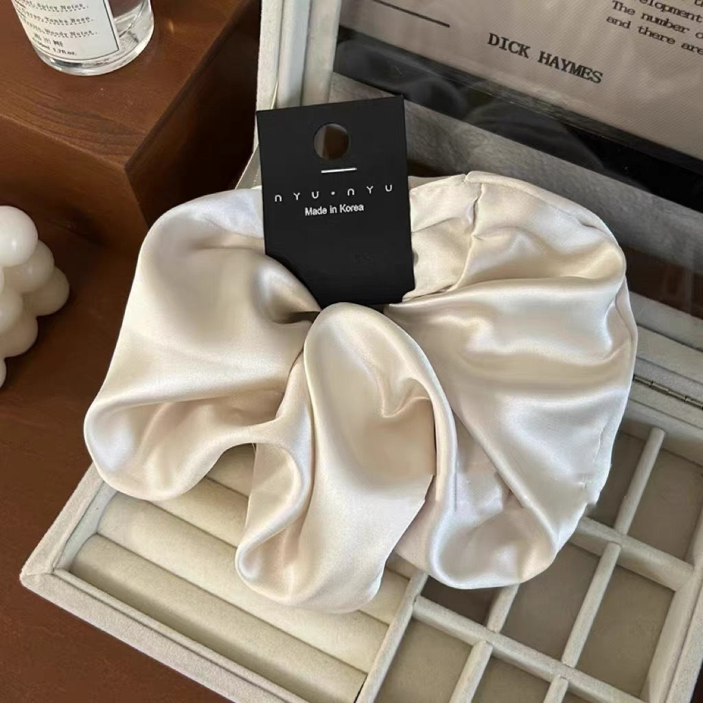Vintage Large Satin Scrunchie Hair Tie