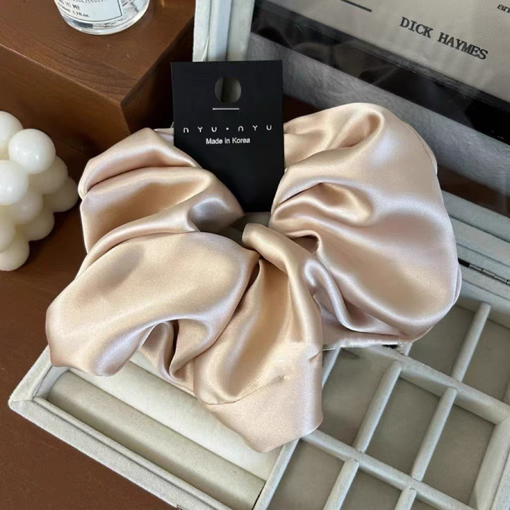 Vintage Large Satin Scrunchie Hair Tie