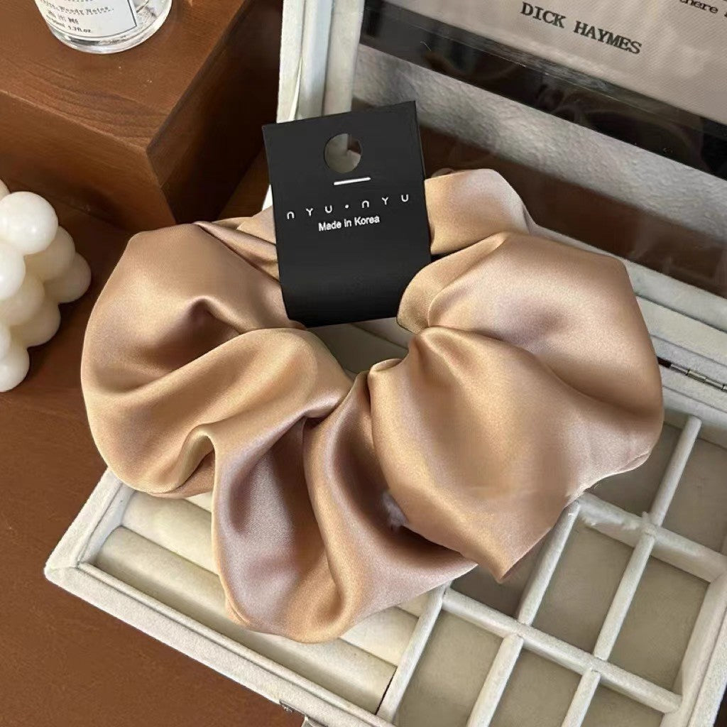 Vintage Large Satin Scrunchie Hair Tie