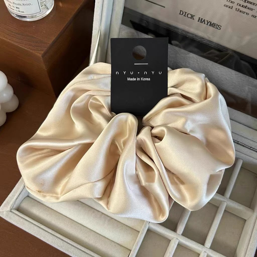 Vintage Large Satin Scrunchie Hair Tie