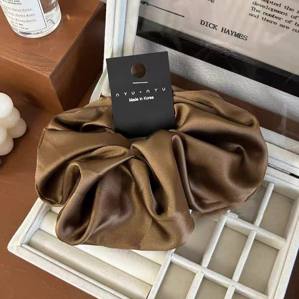 Vintage Large Satin Scrunchie Hair Tie