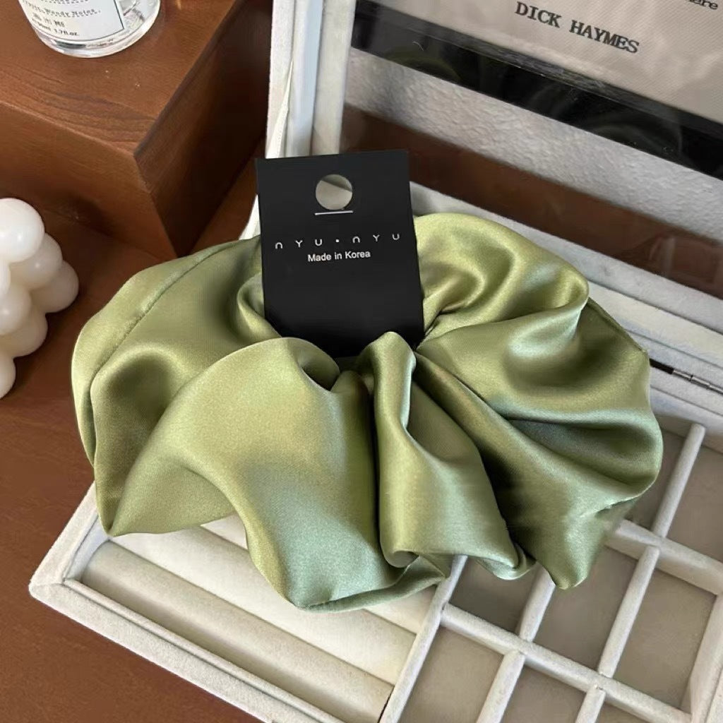 Vintage Large Satin Scrunchie Hair Tie