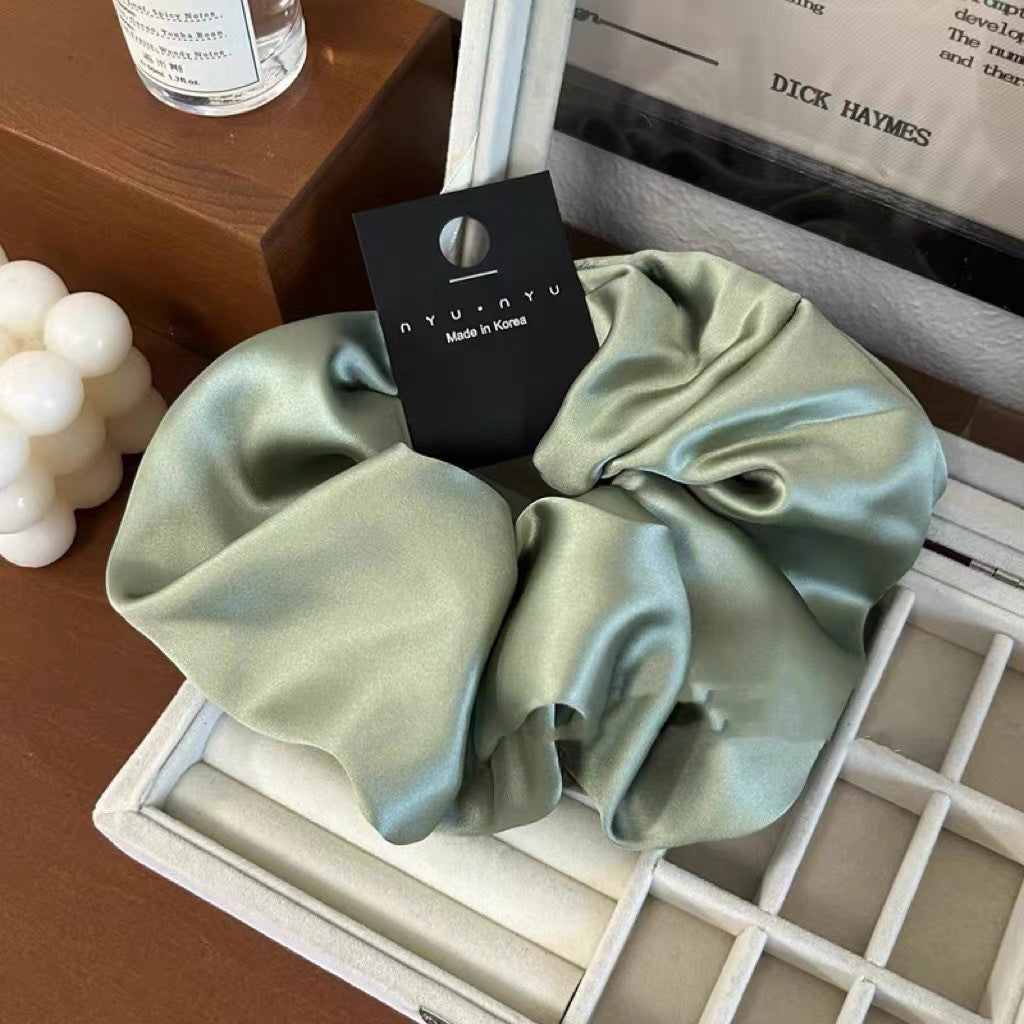 Vintage Large Satin Scrunchie Hair Tie