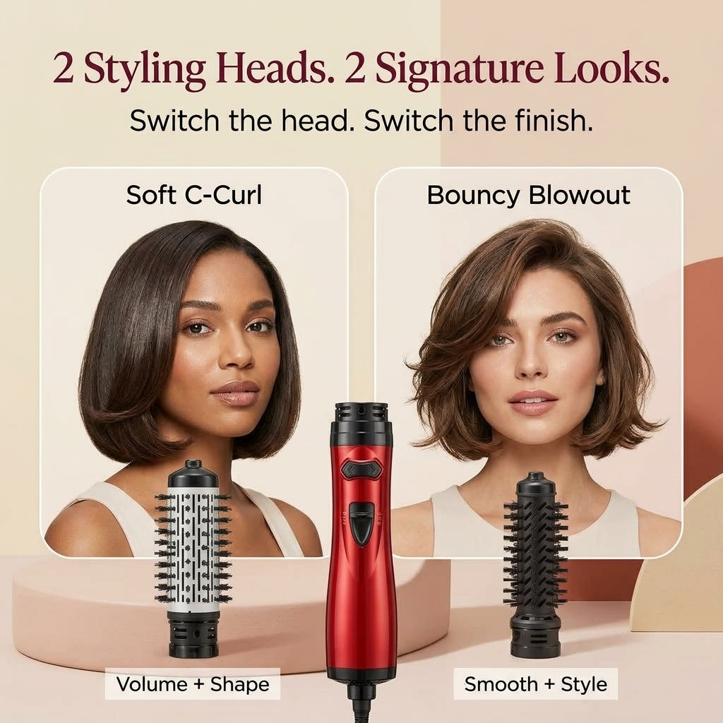 Multifunctional Hair Dryer Straightener Curler