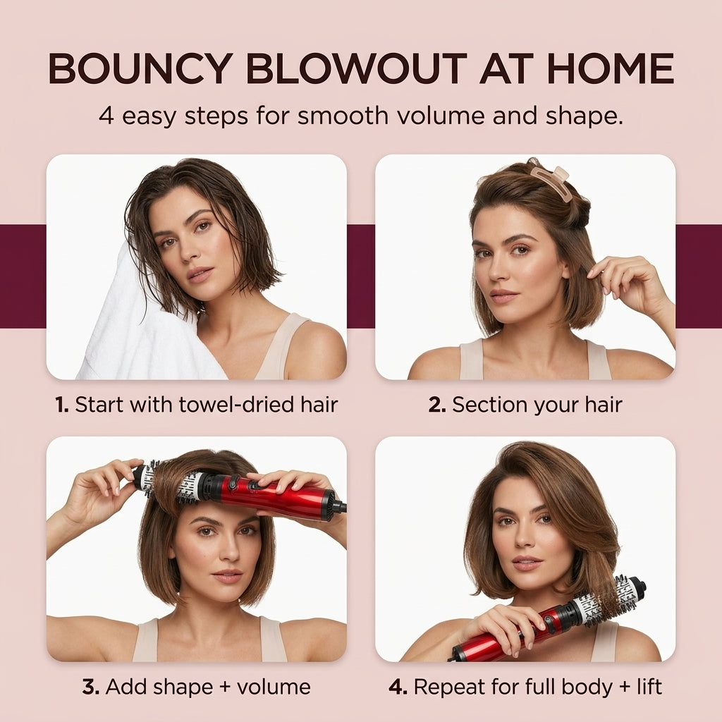 Multifunctional Hair Dryer Straightener Curler