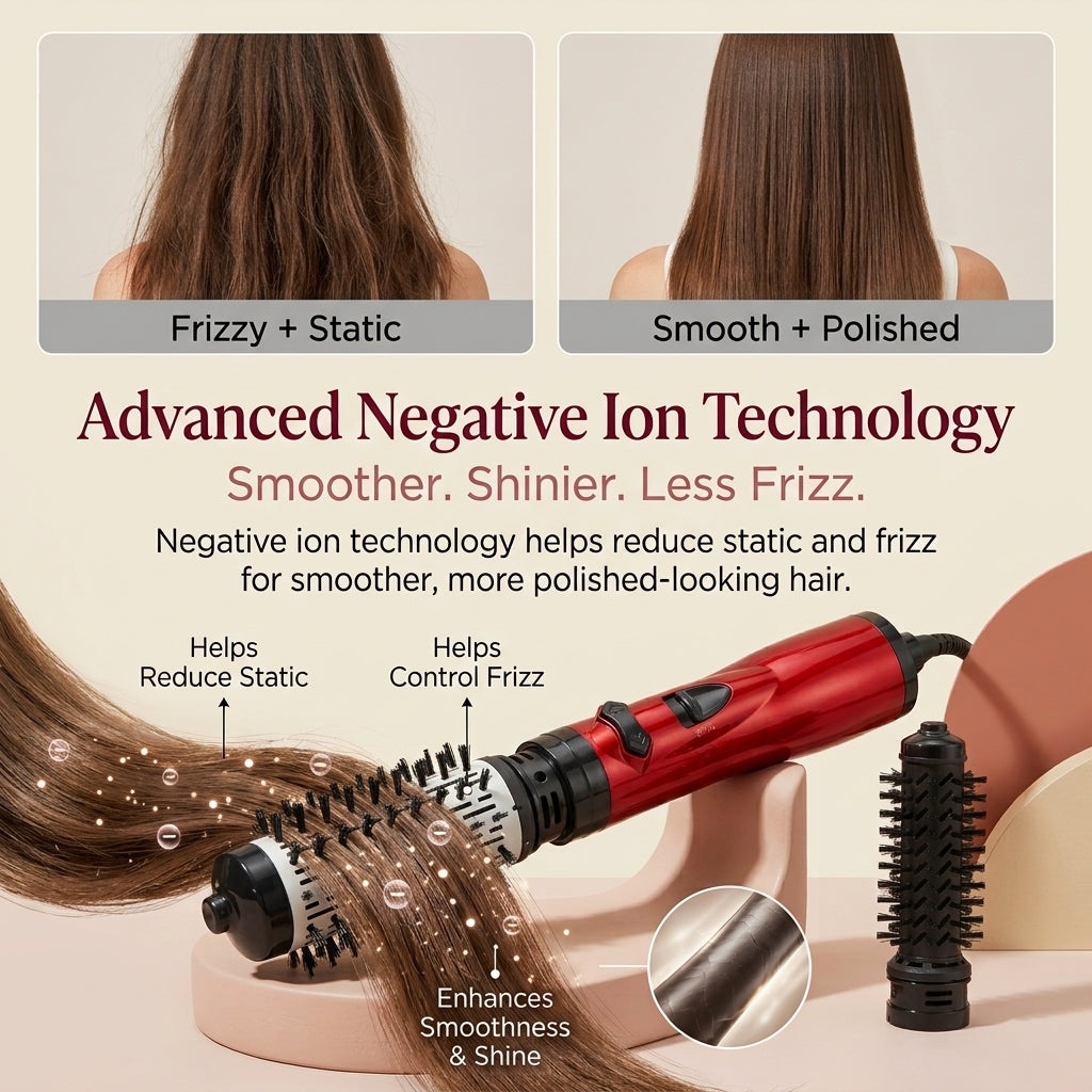 Multifunctional Hair Dryer Straightener Curler