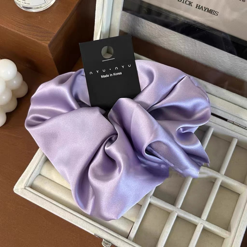 Vintage Large Satin Scrunchie Hair Tie