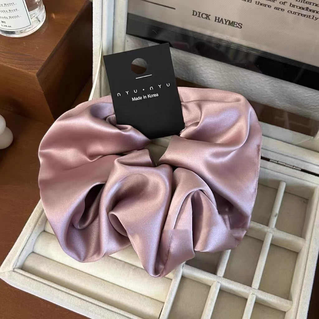 Vintage Large Satin Scrunchie Hair Tie